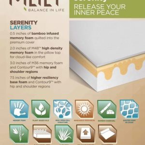 SERENITY 13" Memory Foam Mattress