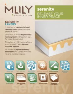 Serenity 13" Memory Foam Mattress