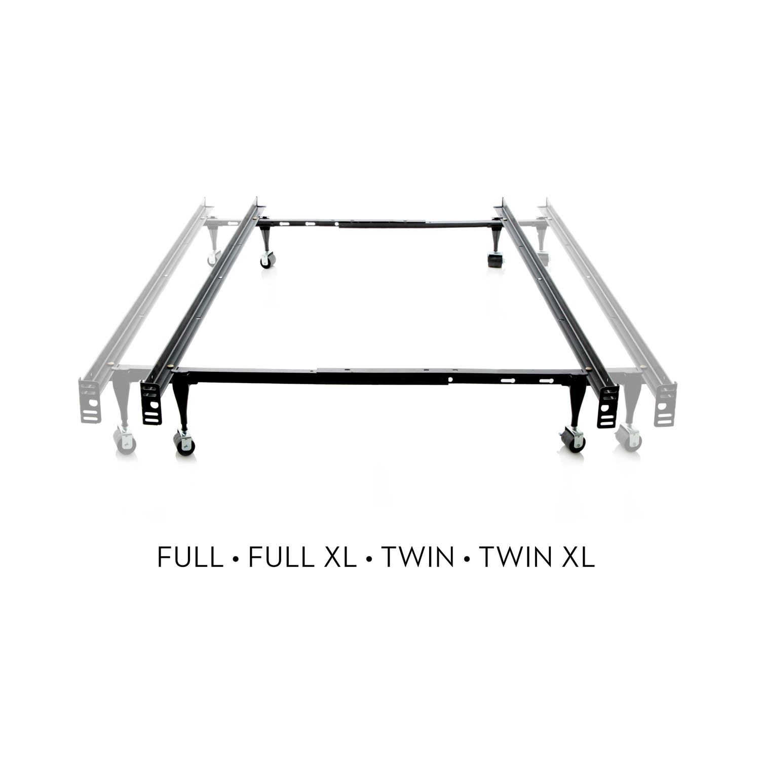 Twin Full Adjustable Bed Frame, Adjustable Bed Frame On Wheels