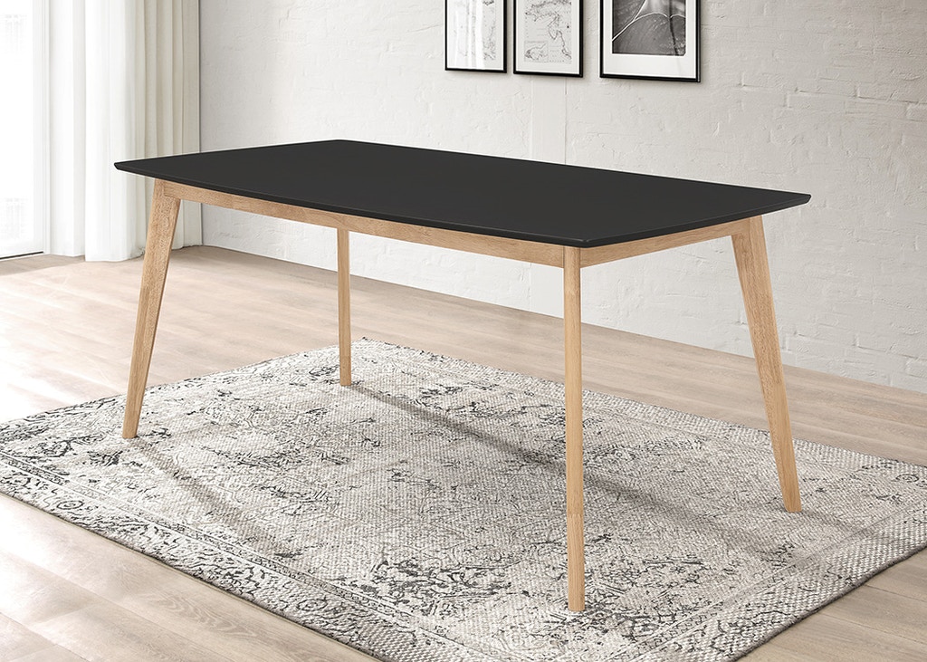 DINING TABLE, MATTE BLACK/NEUTRAL - Imperial Mattress & Furniture