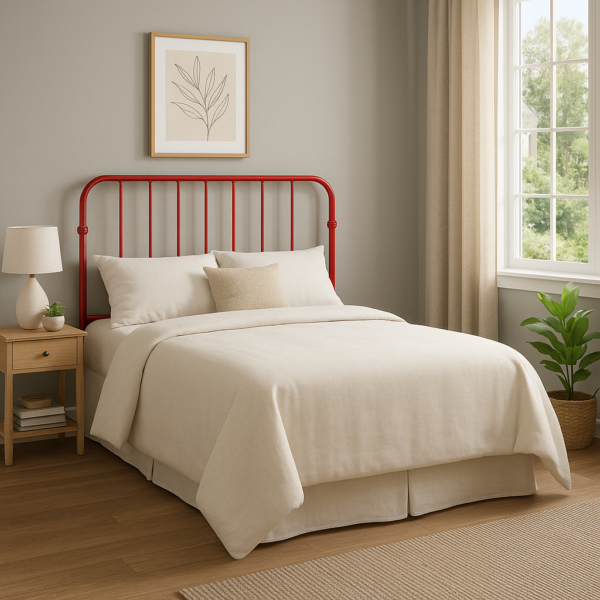 FULL NOLAN HEADBOARD RED (DUO HB/FB)