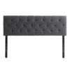 TWIN REED DIAMOND TUFTED MID-RISE HEADBOARD, DARK GREY - Image 2