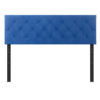 TWIN HAYDEN DIAMOND TUFTED VELVET MID-RISE HEADBOARD, NAVY - Image 2