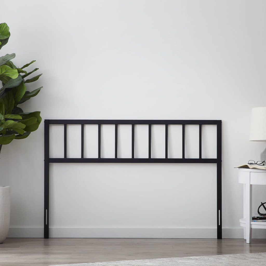 QUEEN MILLER METAL HEADBOARD, BLACK Imperial Mattress & Furniture