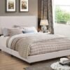 TWIN UPHOLSTERED BED, IVORY - Image 4