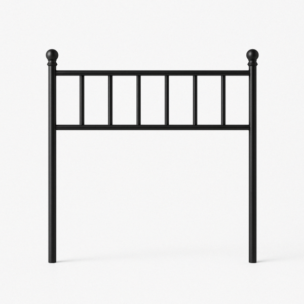 TWIN PATTERSON METAL HEADBOARD, BLACK