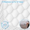 KING WHITE MATTRESS PAD / PROTECTOR (UP TO 18" DEEP) - Image 6